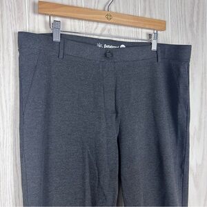 Betabrand Charcoal Classic Dress Pant Yoga Bootcut Pants, 2XL